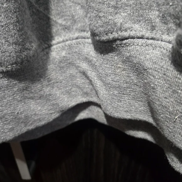 Gray Sweatshirt with Red 'WINE' Print Novelty Cozy - Picture 5 of 6